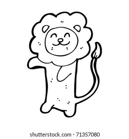 happy lion cartoon happy lion cartoon