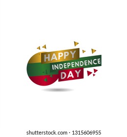 Happy Lithuania Independence Day Vector Template Design Illustration