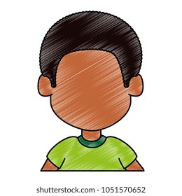 happy little boy character