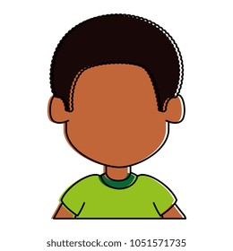 happy little boy character