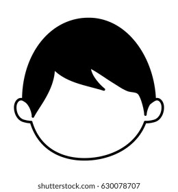 happy little boy character