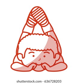 happy little boy character