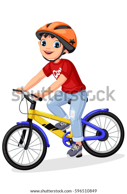 9,139 Cartoon Boy Cycle Images, Stock Photos & Vectors | Shutterstock