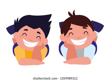 happy little boys characters