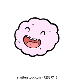happy little cloud cartoon