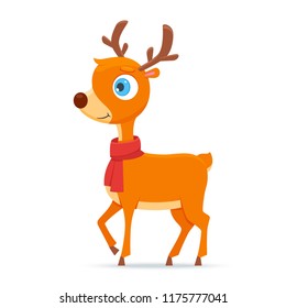 Happy little deer. Vector illustration