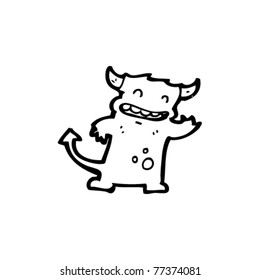 happy little devil cartoon