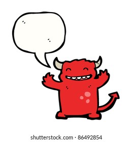 happy little devil cartoon