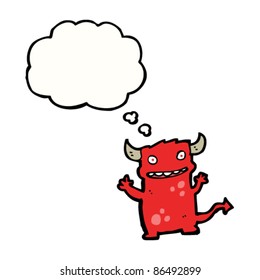 happy little devil cartoon