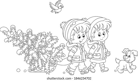 2,195 Boy With Tree Coloring Pages Images, Stock Photos & Vectors ...