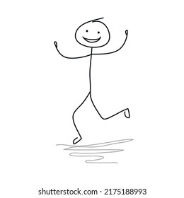 1,062 Stickman hands up Images, Stock Photos & Vectors | Shutterstock