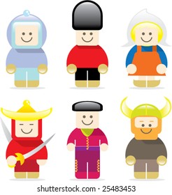 happy little people around the world