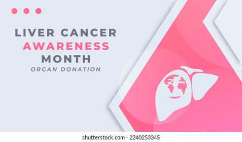 Happy Liver Cancer Awareness Month Celebration Vector Design Illustration for Background, Poster, Banner, Advertising, Greeting Card