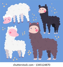 Happy Llamas illustration