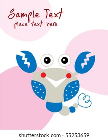 happy lobster greeting card