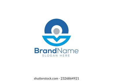 Happy Location Logo design vector template
