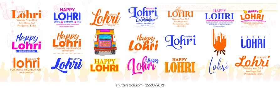 Happy Lohri festival of Punjab India, lohri celebration bonfire bakground