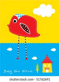 happy love bird arrival greeting
