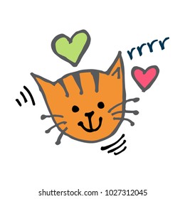 happy love cat