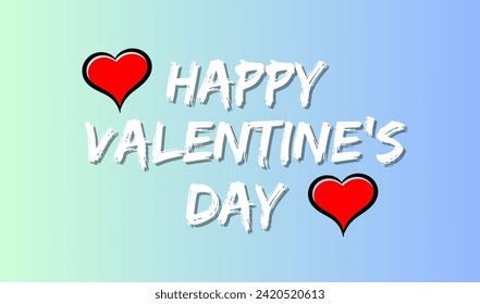 Joyeux jour d'amour texte écrit à la main sur l'écran d'arrière-plan amour. Convient aux fêtes ou cartes de voeux. Animation d'arrière-plan romantique de Saint-Valentin. Joyeuses fêtes de Saint-Valentin, création vectorielle
