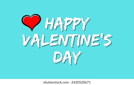 Joyeux jour d'amour texte écrit à la main sur l'écran d'arrière-plan amour. Convient aux fêtes ou cartes de voeux. Animation d'arrière-plan romantique de Saint-Valentin. Joyeuses fêtes de Saint-Valentin, création vectorielle

