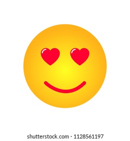 happy love emoji vector