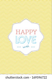 happy love poster template vector/illustration / background/ greeting card