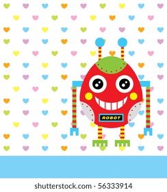 happy love robot
