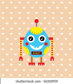 happy love robot