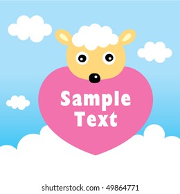 happy love sheep
