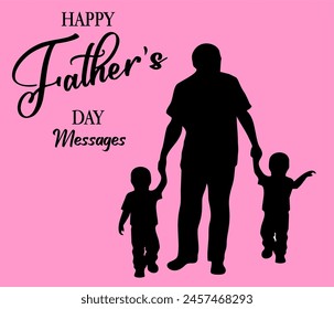 Happy loving family. Dad and his son playing outdoors.  Concept of Father's day.