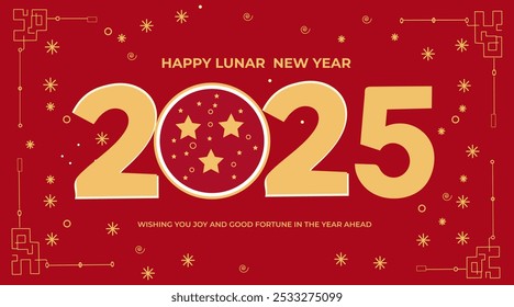 HAPPY LUNAR NEW YEAR, CHINESE NEW YEAR, 2025, BACKGROUND