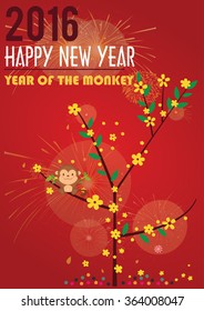 Happy lunar new year, year of monkey