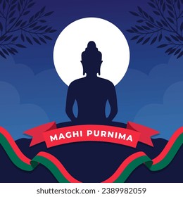 Happy Maghi Purnima Day. The Day of Bangladesh illustration vector background. Vector eps 10