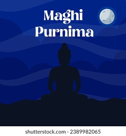 Happy Maghi Purnima Day. The Day of Bangladesh illustration vector background. Vector eps 10