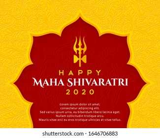 happy maha shivaratri elegant background