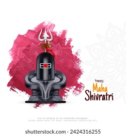 Happy Maha Shivratri cultural Indian festival greeting card vector