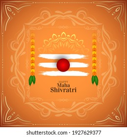 Happy Maha Shivratri decorative religious background