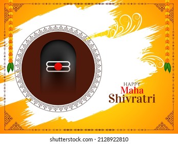 Happy Maha Shivratri festival celebration background design vector