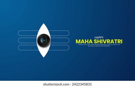Happy Maha Shivratri Festival, Creative  Lord Shiva Shivratri Indian Festival, 3D Illustration