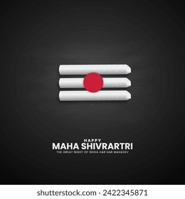 Happy Maha Shivratri Festival, Creative  Lord Shiva Shivratri Indian Festival, 3D Illustration