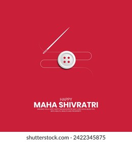 Happy Maha Shivratri Festival, Creative  Lord Shiva Shivratri Indian Festival, 3D Illustration