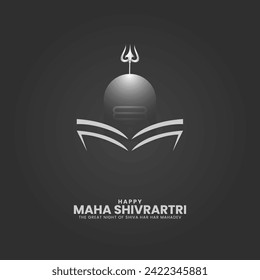 Happy Maha Shivratri Festival, Creative  Lord Shiva Shivratri Indian Festival, 3D Illustration