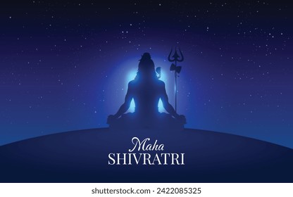 Feliz saludo de Maha Shivratri, diseño de fondo de Mahashivratri Shiv