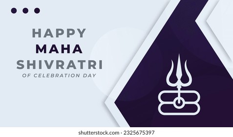 Happy Maha Shivratri Hindu Day Celebration Vector Design Illustration for Background, Poster, Banner, Advertising, Greeting Card