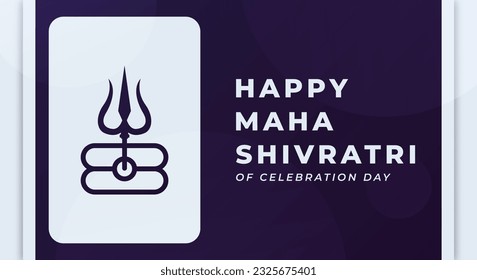 Happy Maha Shivratri Hindu Day Celebration Vector Design Illustration for Background, Poster, Banner, Advertising, Greeting Card