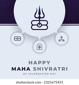 Happy Maha Shivratri Hindu Day Celebration Vector Design Illustration for Background, Poster, Banner, Advertising, Greeting Card