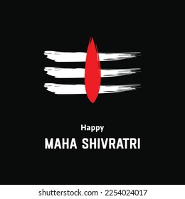 Happy Maha Shivratri Indian Hindu Festival Celebration Vector Illustrations