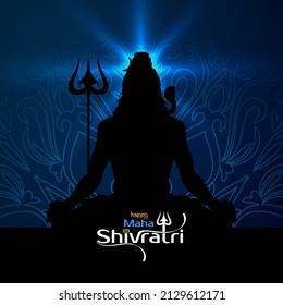 Feliz Maha Shivratri Vector de fondo del festival tradicional indio