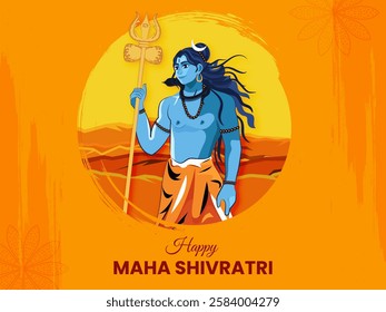 Happy Maha Shivratri Indian Traditional Festival Background